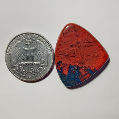 Bloodstone gemstone cabochon - natural crystal healing stone for jewelry making by Gemivra
