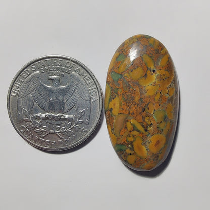 Fruit Jasper gemstone cabochon - natural crystal healing stone for jewelry making by Gemivra