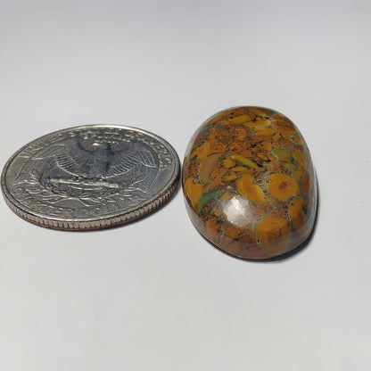 Fruit Jasper gemstone cabochon - natural crystal healing stone for jewelry making by Gemivra
