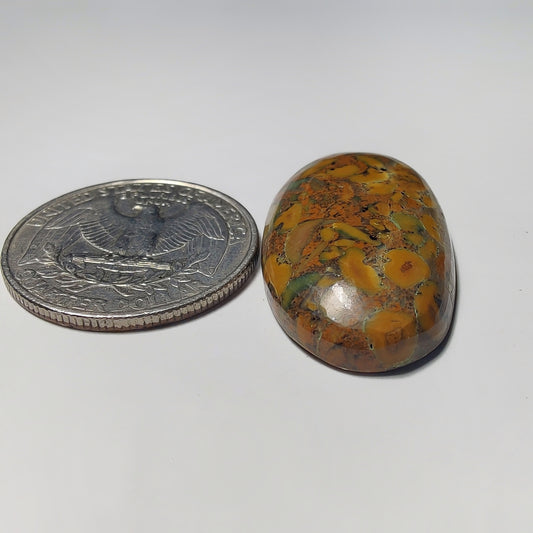 Fruit Jasper gemstone cabochon - natural crystal healing stone for jewelry making by Gemivra