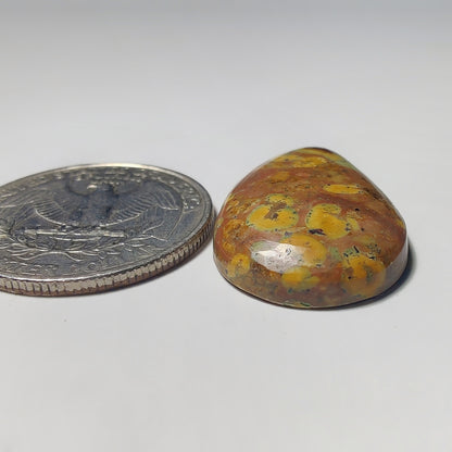 Fruit Jasper gemstone cabochon - natural crystal healing stone for jewelry making by Gemivra