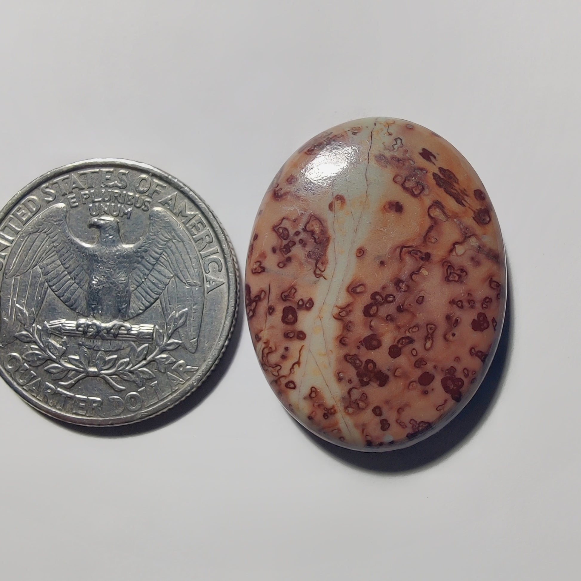 Coffee Bean Jasper gemstone cabochon - natural crystal healing stone for jewelry making by Gemivra
