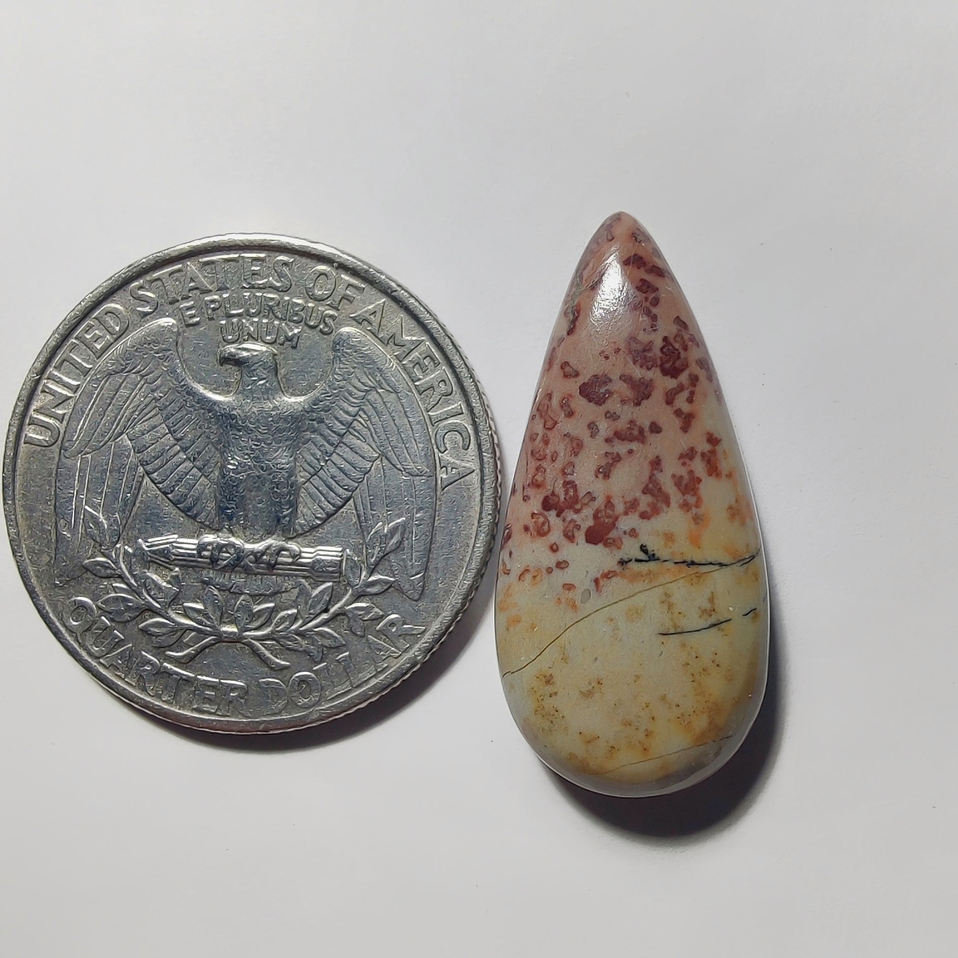 Coffee Bean Jasper gemstone cabochon - natural crystal healing stone for jewelry making by Gemivra