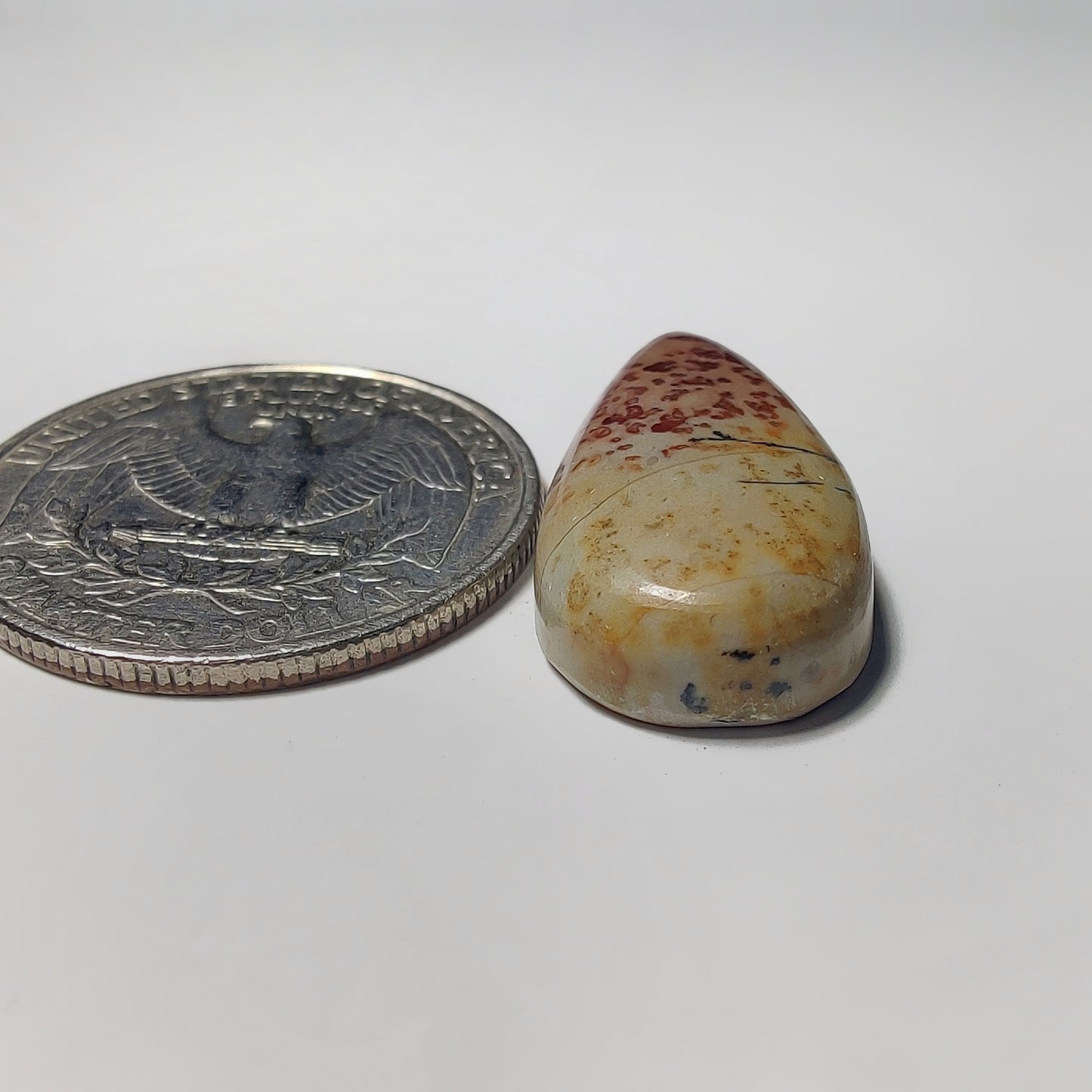 Coffee Bean Jasper gemstone cabochon - natural crystal healing stone for jewelry making by Gemivra