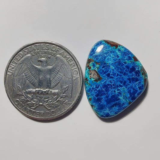 Azurite gemstone cabochon - natural crystal healing stone for jewelry making by Gemivra