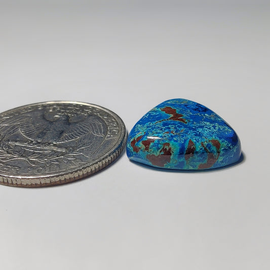 Azurite gemstone cabochon - natural crystal healing stone for jewelry making by Gemivra