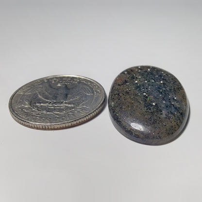Midnight Quartz gemstone cabochon - natural crystal healing stone for jewelry making by Gemivra