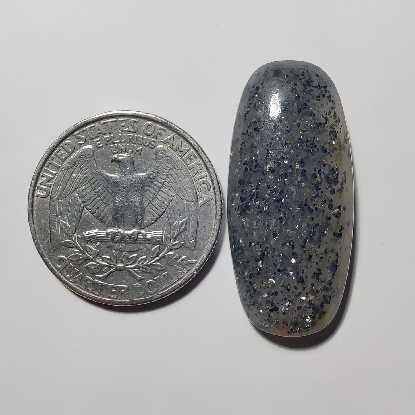 Midnight Quartz gemstone cabochon - natural crystal healing stone for jewelry making by Gemivra