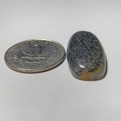 Midnight Quartz gemstone cabochon - natural crystal healing stone for jewelry making by Gemivra