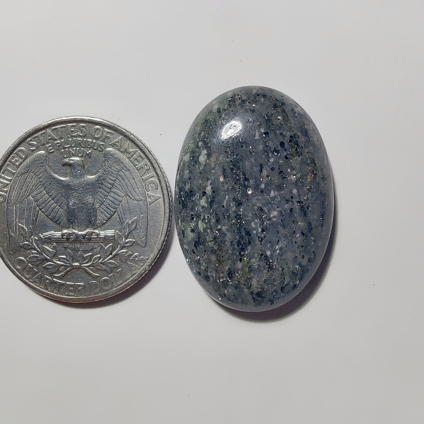 Midnight Quartz gemstone cabochon - natural crystal healing stone for jewelry making by Gemivra