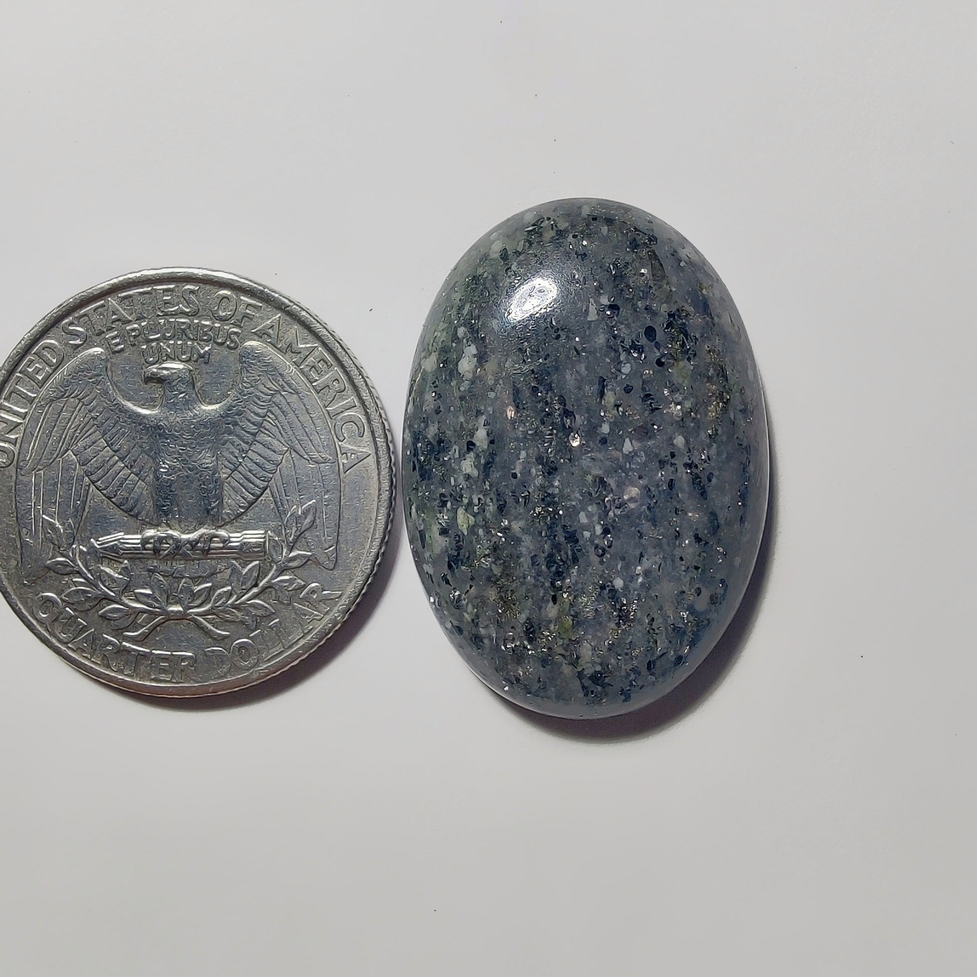 Midnight Quartz gemstone cabochon - natural crystal healing stone for jewelry making by Gemivra