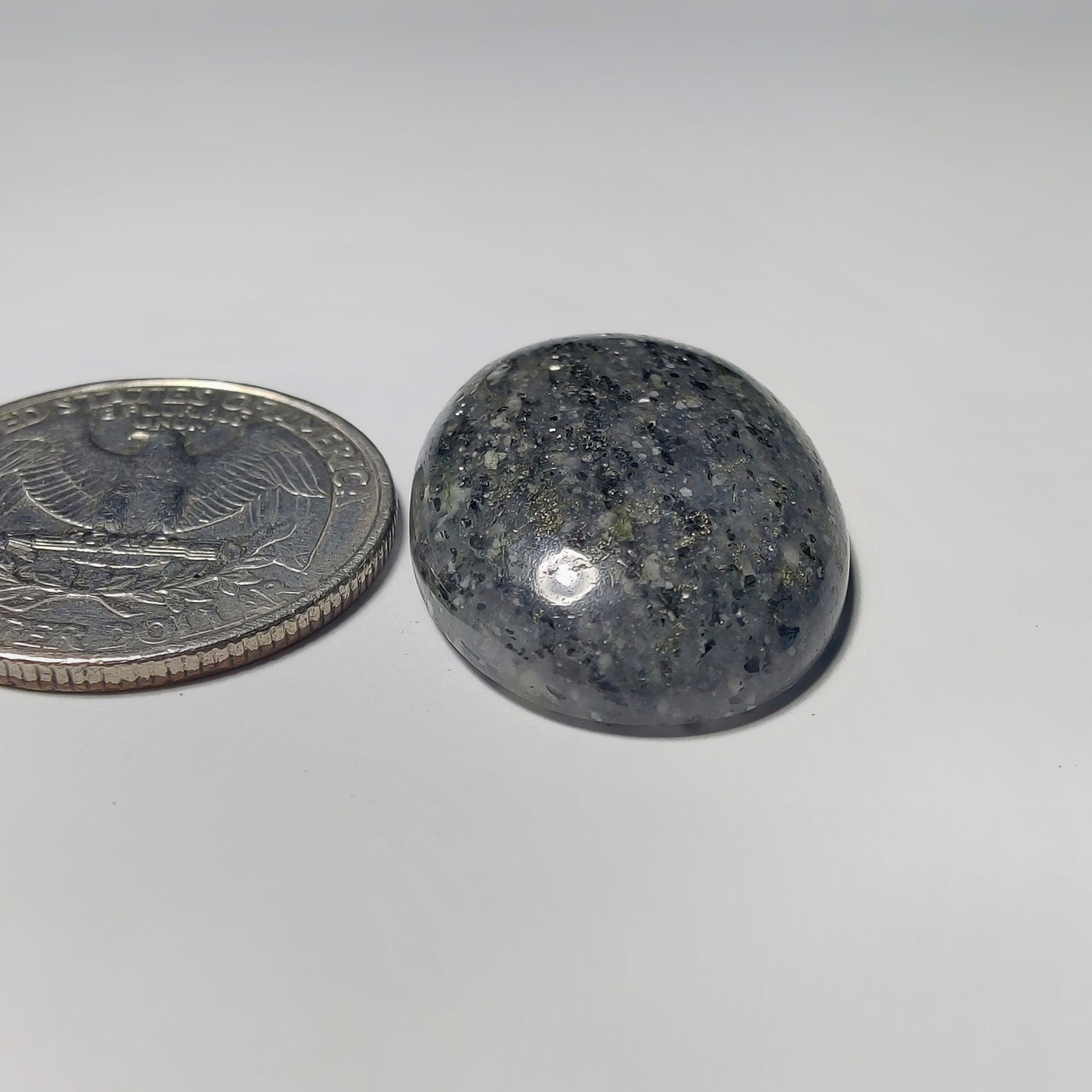 Midnight Quartz gemstone cabochon - natural crystal healing stone for jewelry making by Gemivra