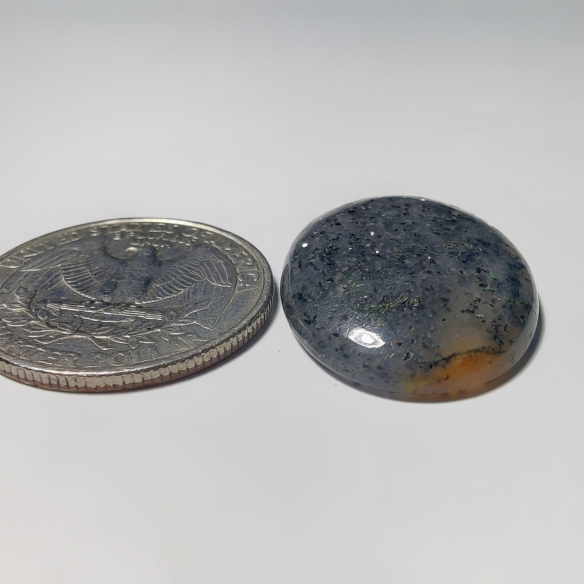 Midnight Quartz gemstone cabochon - natural crystal healing stone for jewelry making by Gemivra