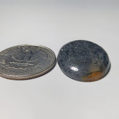 Midnight Quartz gemstone cabochon - natural crystal healing stone for jewelry making by Gemivra