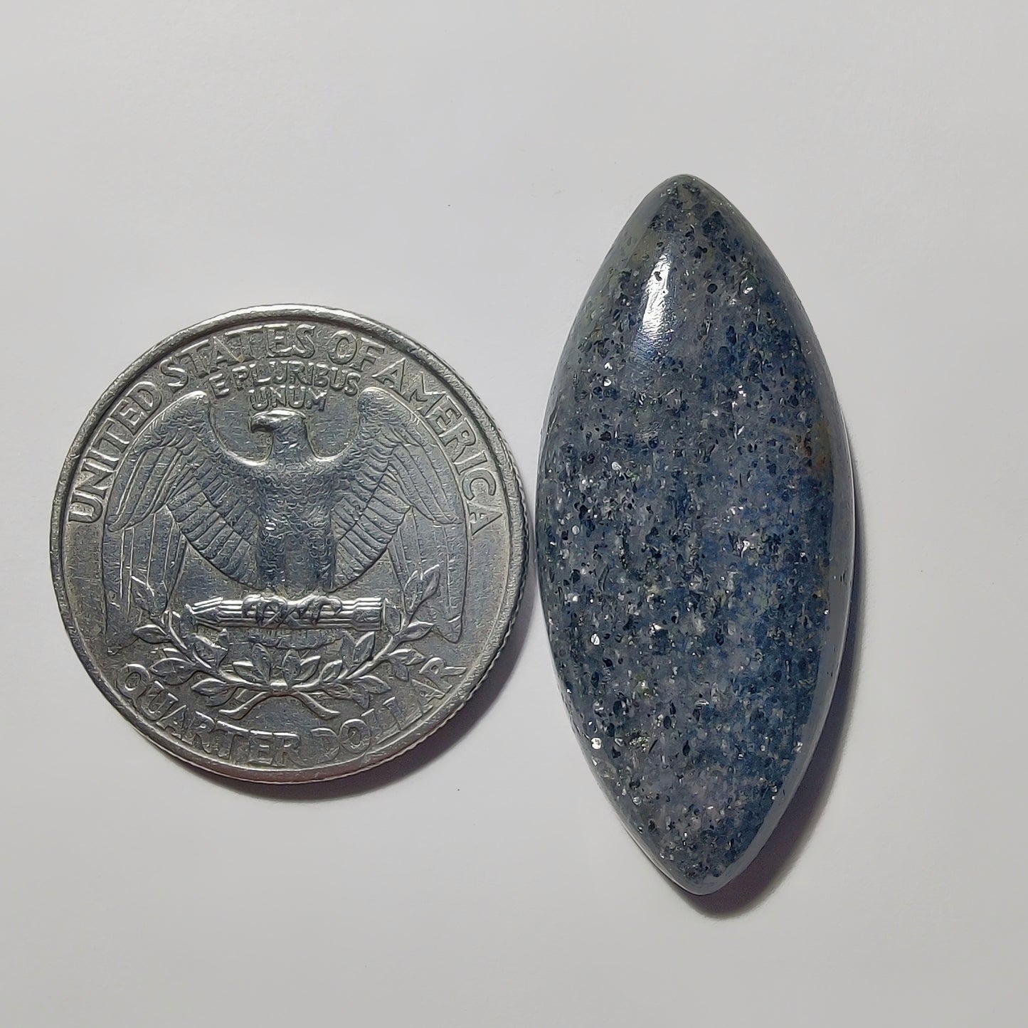 Midnight Quartz gemstone cabochon - natural crystal healing stone for jewelry making by Gemivra