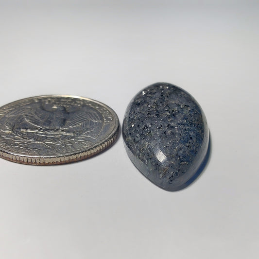 Midnight Quartz gemstone cabochon - natural crystal healing stone for jewelry making by Gemivra