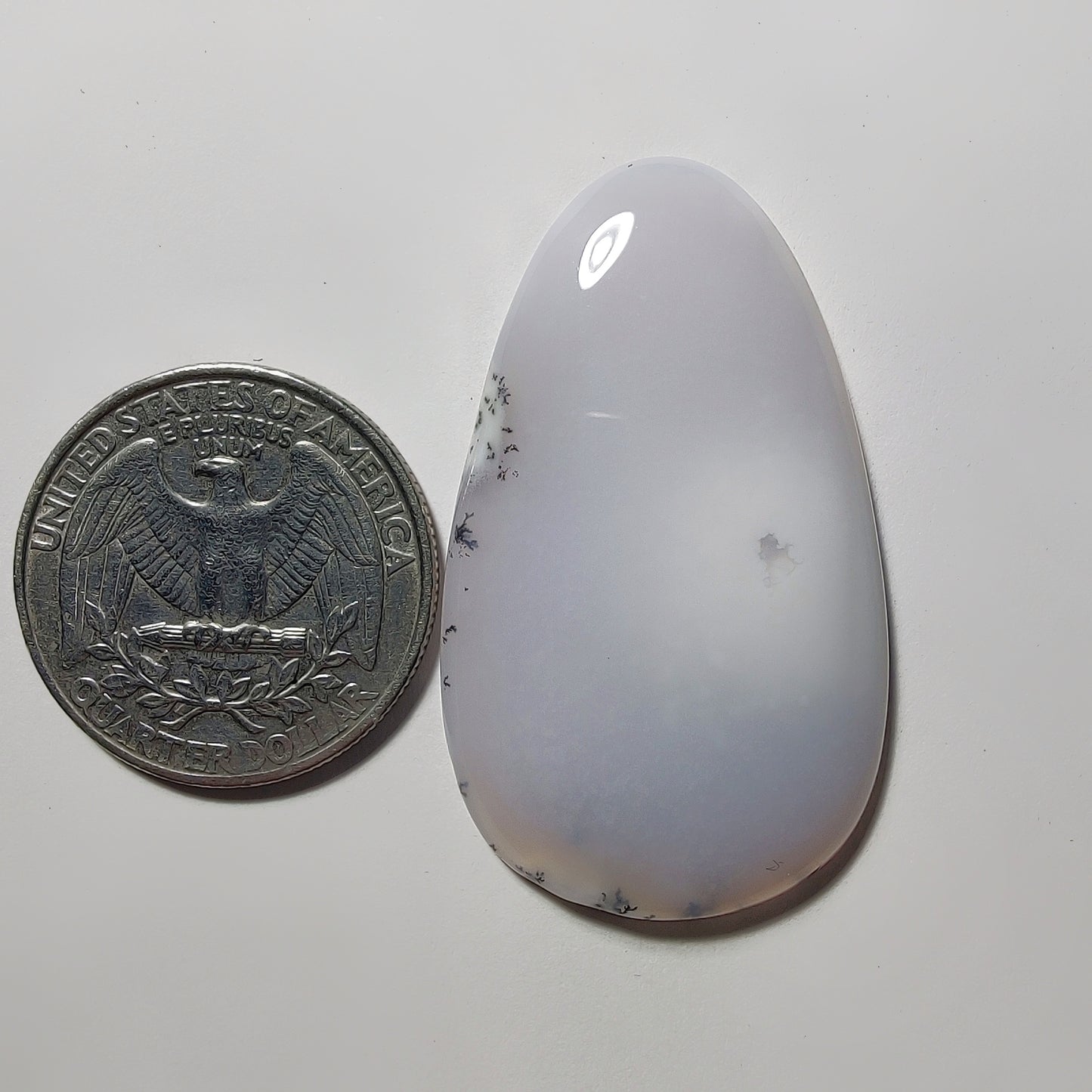 Dendritic Agate gemstone cabochon - natural crystal healing stone for jewelry making by Gemivra