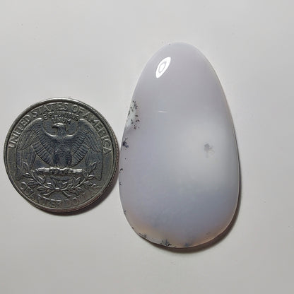 Dendritic Agate gemstone cabochon - natural crystal healing stone for jewelry making by Gemivra