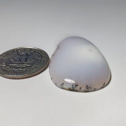 Dendritic Agate gemstone cabochon - natural crystal healing stone for jewelry making by Gemivra