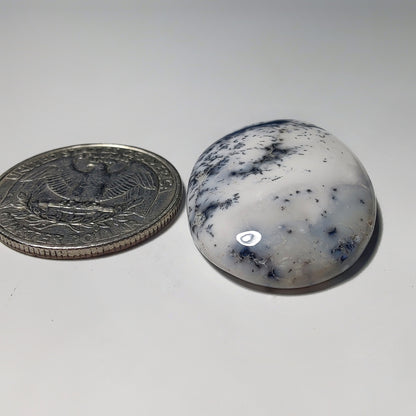 Dendritic Agate gemstone cabochon - natural crystal healing stone for jewelry making by Gemivra