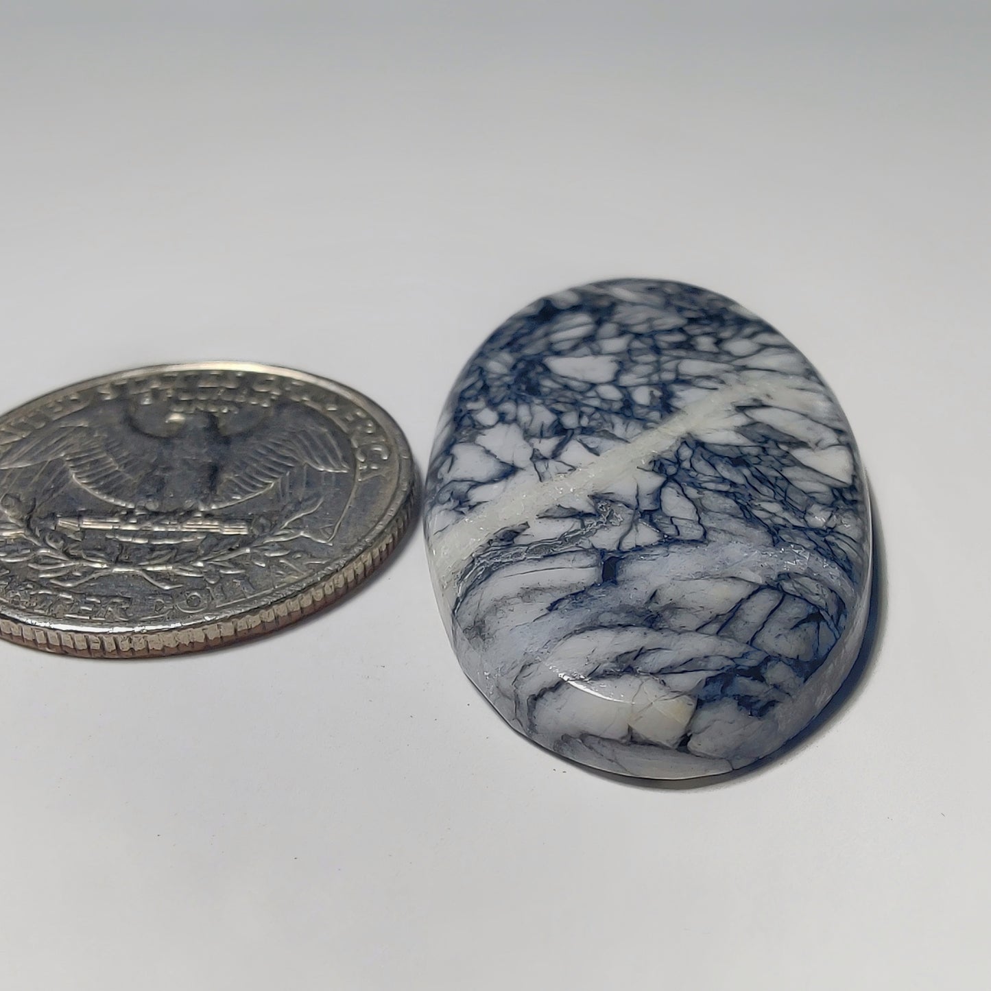 Pinolith Jasper gemstone cabochon - natural crystal healing stone for jewelry making by Gemivra