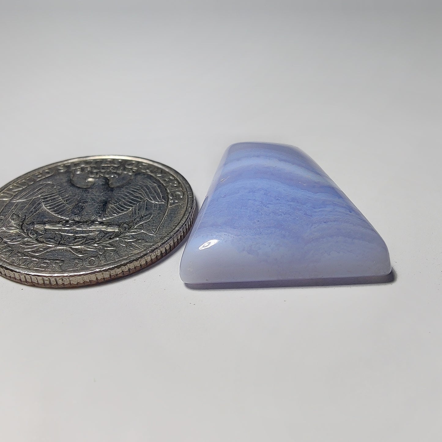 Blue Lace Agate gemstone cabochon - natural crystal healing stone for jewelry making by Gemivra