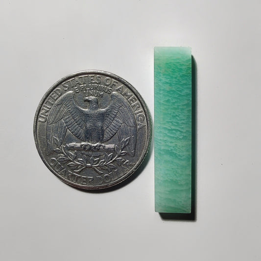Step Cut Amazonite gemstone cabochon - natural crystal healing stone for jewelry making by Gemivra