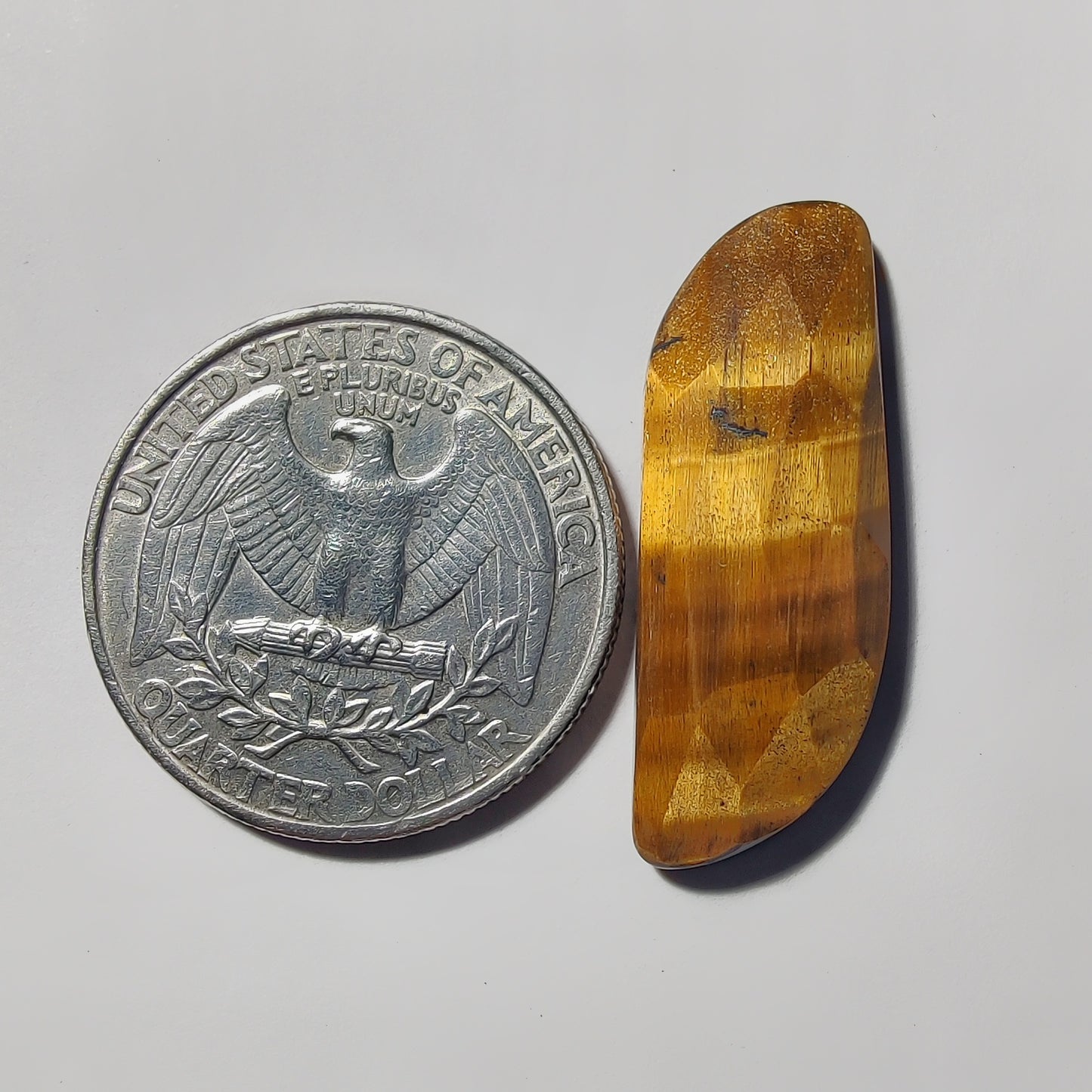 Rose Cut Tiger Eye gemstone cabochon - natural crystal healing stone for jewelry making by Gemivra