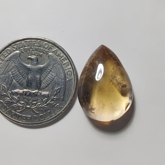 Ametrine gemstone cabochon - natural crystal healing stone for jewelry making by Gemivra