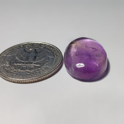 Amethyst gemstone cabochon - natural crystal healing stone for jewelry making by Gemivra