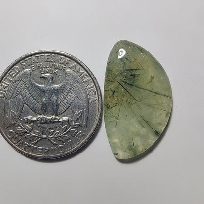 Prehnite gemstone cabochon - natural crystal healing stone for jewelry making by Gemivra