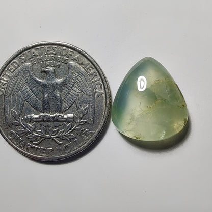 Prehnite gemstone cabochon - natural crystal healing stone for jewelry making by Gemivra