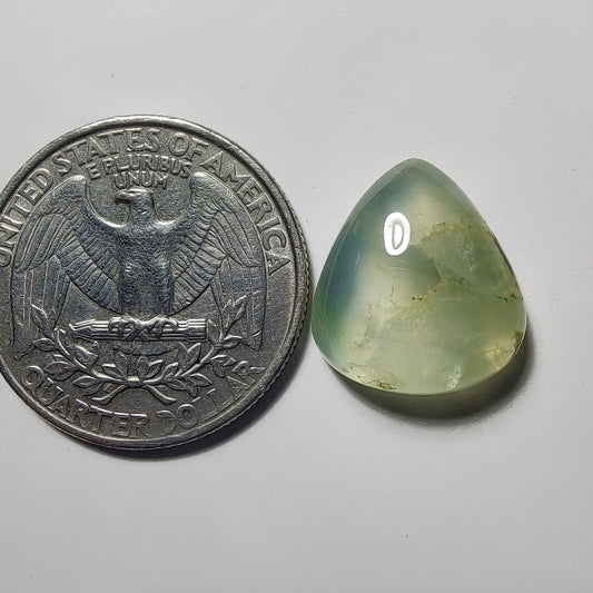 Prehnite gemstone cabochon - natural crystal healing stone for jewelry making by Gemivra