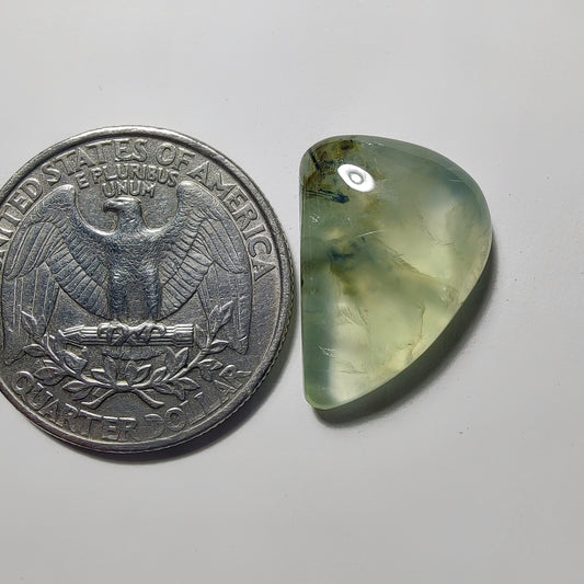 Prehnite gemstone cabochon - natural crystal healing stone for jewelry making by Gemivra