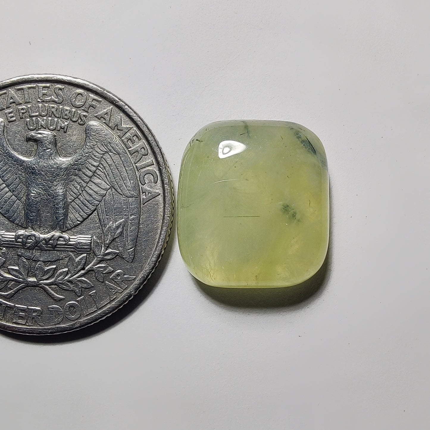 Prehnite gemstone cabochon - natural crystal healing stone for jewelry making by Gemivra