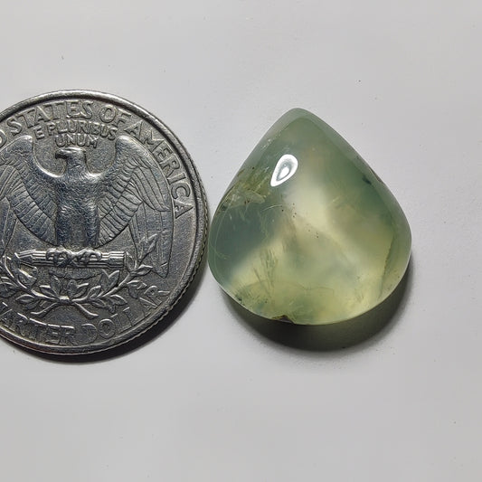 Prehnite gemstone cabochon - natural crystal healing stone for jewelry making by Gemivra