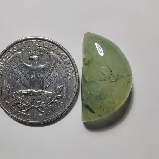 Prehnite gemstone cabochon - natural crystal healing stone for jewelry making by Gemivra