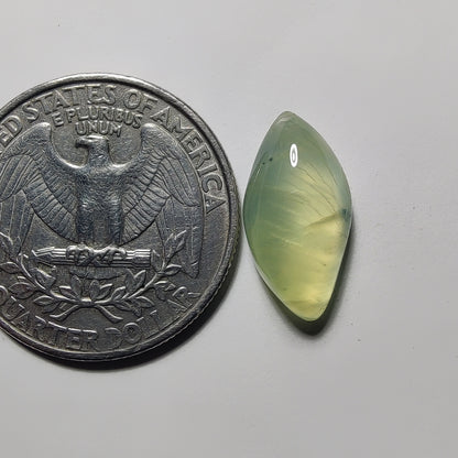 Prehnite gemstone cabochon - natural crystal healing stone for jewelry making by Gemivra