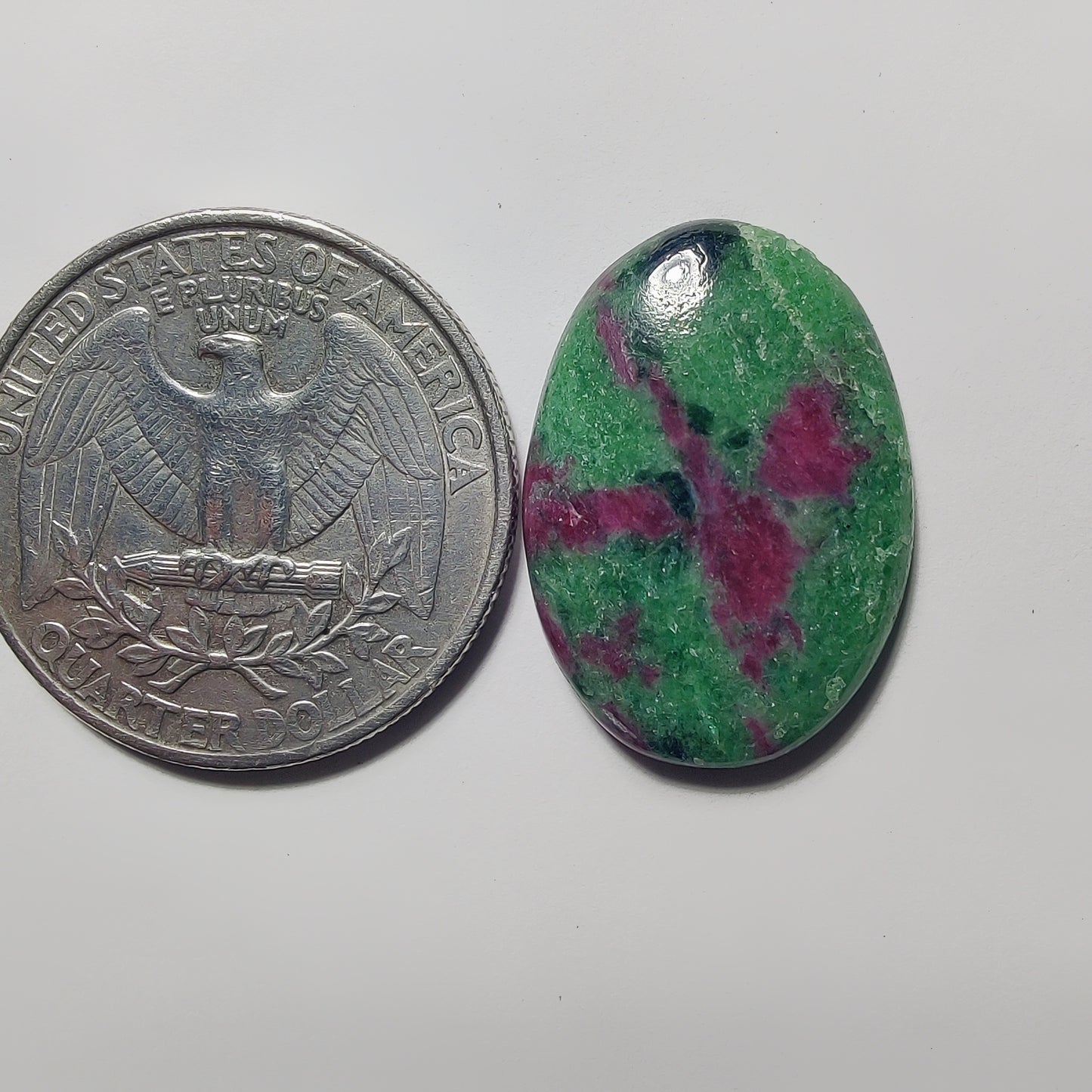 Ruby Zoisite gemstone cabochon - natural crystal healing stone for jewelry making by Gemivra