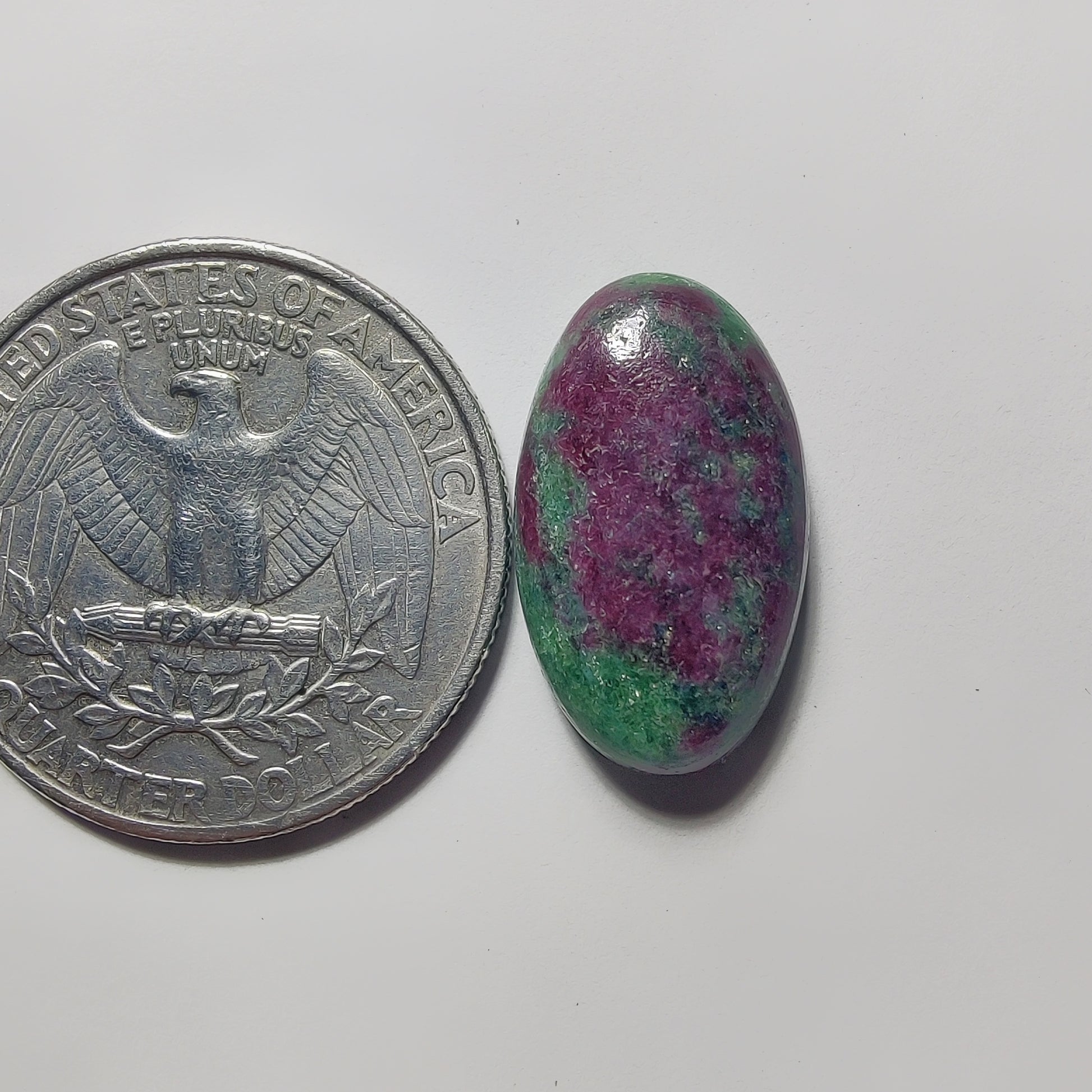 Ruby Zoisite gemstone cabochon - natural crystal healing stone for jewelry making by Gemivra