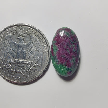 Ruby Zoisite gemstone cabochon - natural crystal healing stone for jewelry making by Gemivra