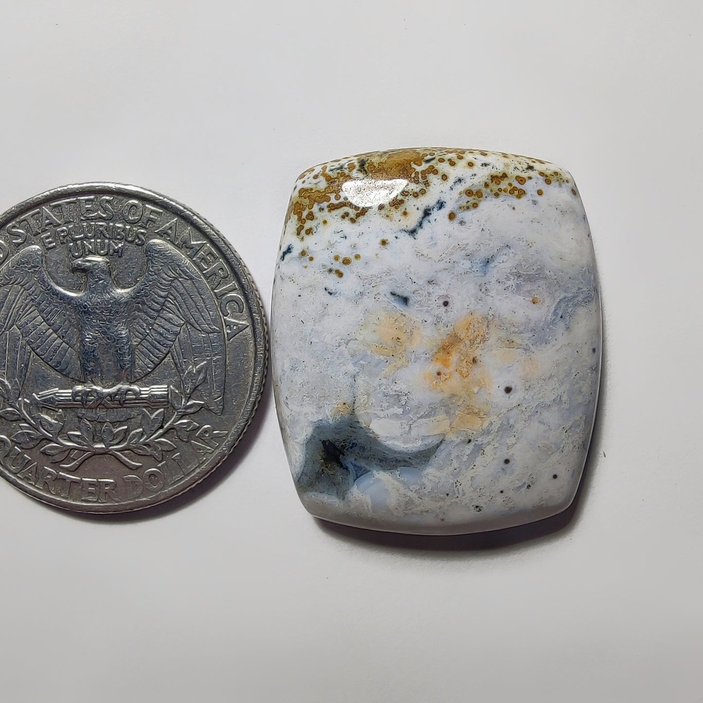 Ocean Jasper gemstone cabochon - natural crystal healing stone for jewelry making by Gemivra