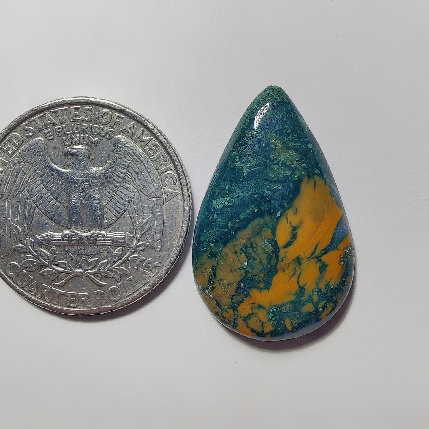 Thunder Agate gemstone cabochon - natural crystal healing stone for jewelry making by Gemivra