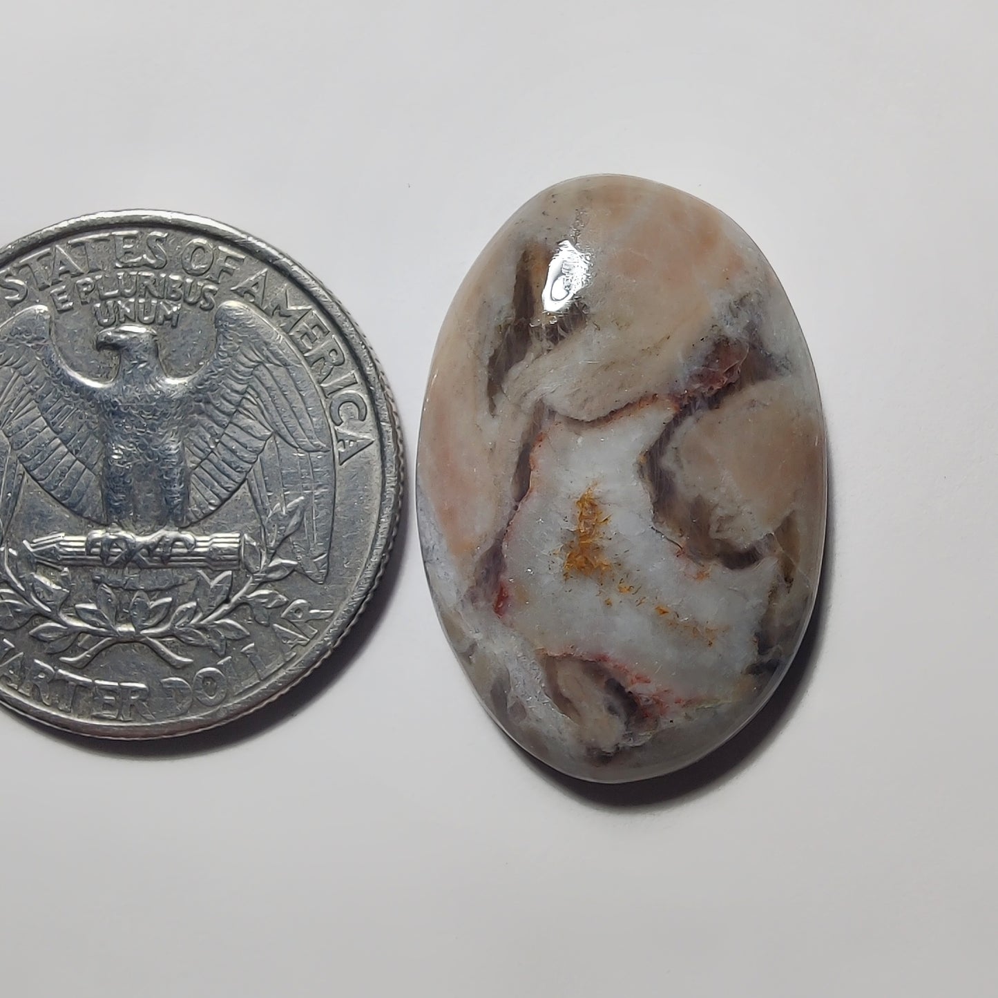 Wave Jasper gemstone cabochon - natural crystal healing stone for jewelry making by Gemivra