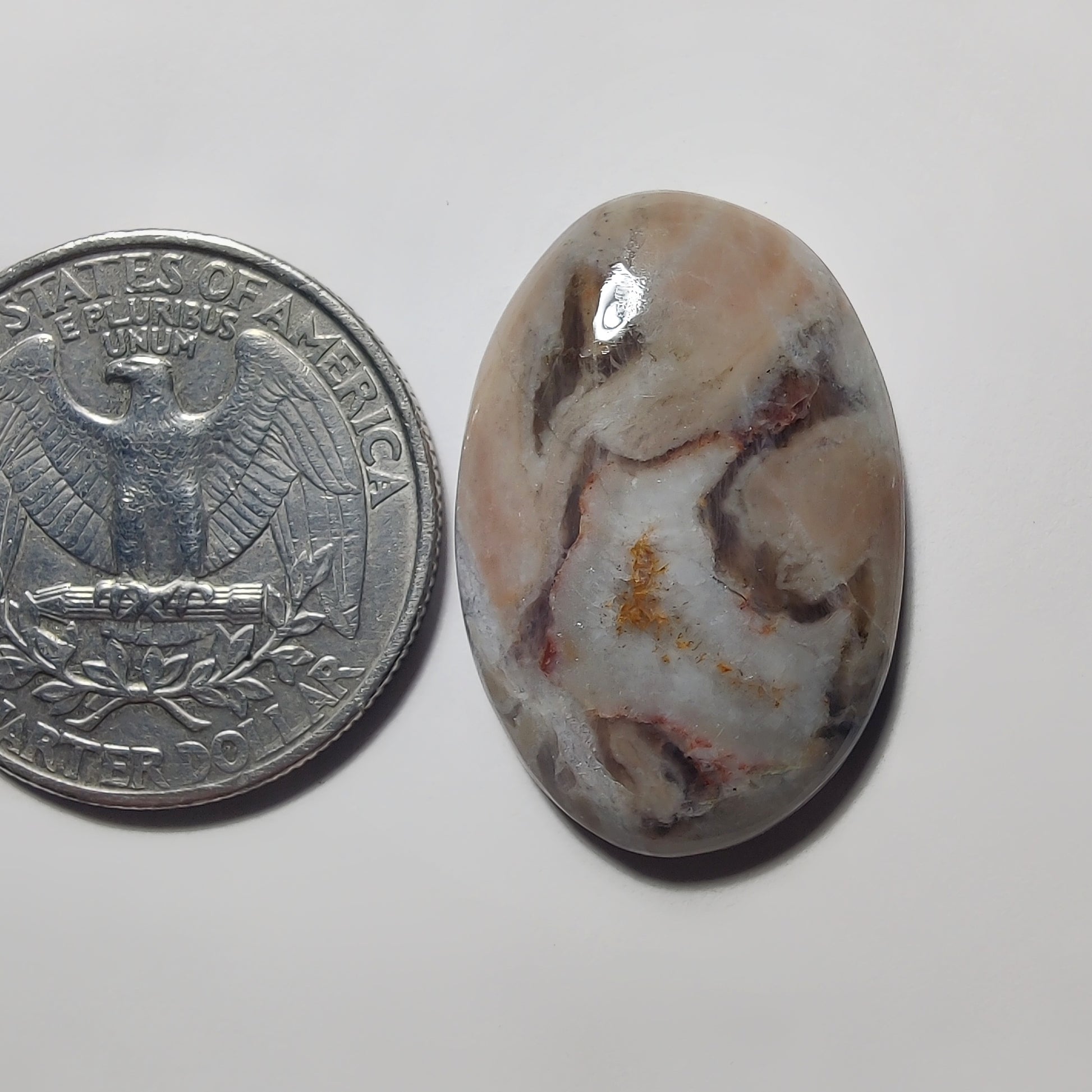Wave Jasper gemstone cabochon - natural crystal healing stone for jewelry making by Gemivra