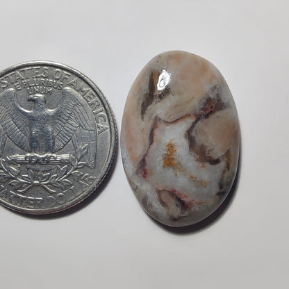 Wave Jasper gemstone cabochon - natural crystal healing stone for jewelry making by Gemivra