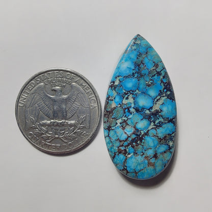 Dyed Turquoise gemstone cabochon - natural crystal healing stone for jewelry making by Gemivra