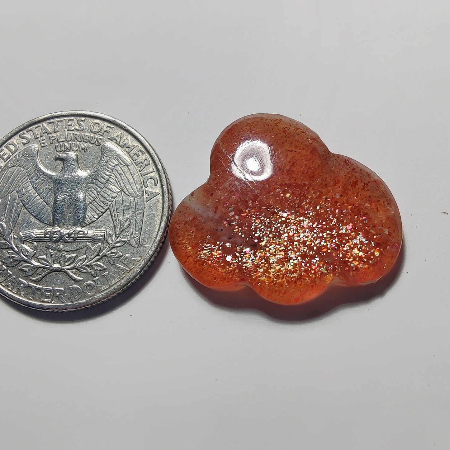 Sunstone Cloud gemstone cabochon - natural crystal healing stone for jewelry making by Gemivra
