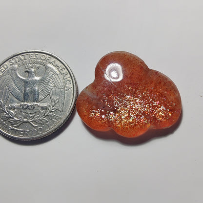 Sunstone Cloud gemstone cabochon - natural crystal healing stone for jewelry making by Gemivra