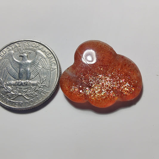 Sunstone Cloud gemstone cabochon - natural crystal healing stone for jewelry making by Gemivra